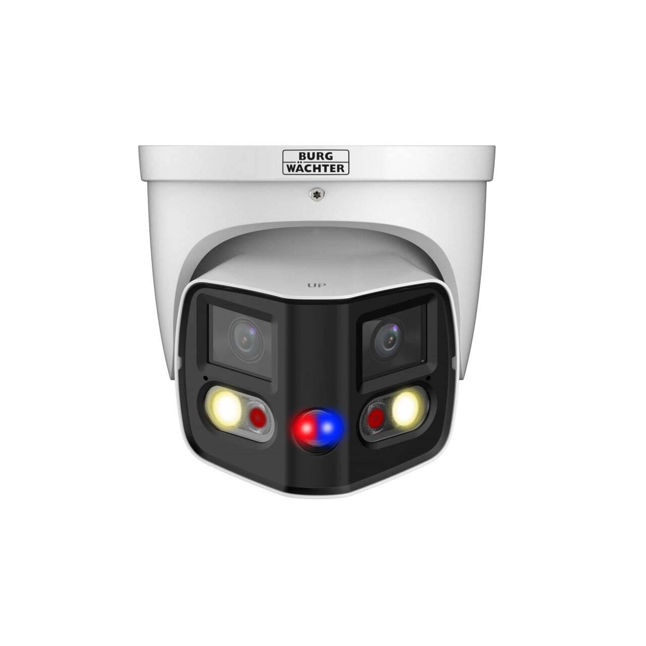 BWNC-832RECF-G2-180 BURG GARD, 8MP IP 180° Panorama RoyalNight++ Balleye Kamera mit Weißlichtstrahler und IR-Strahler ,