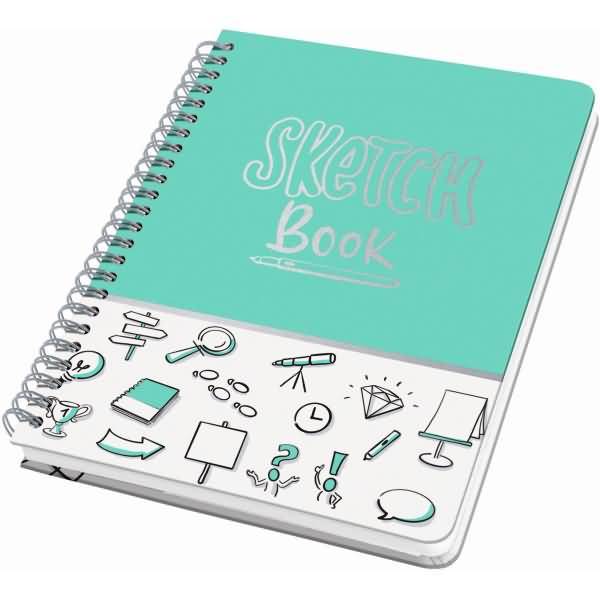Spiral-Notizbuch Jolie Dot-Lineatur ca. A5 Sketch Book 120 Seiten 120g