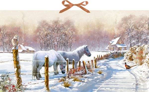 Winterponys, Wand-Adventskalender