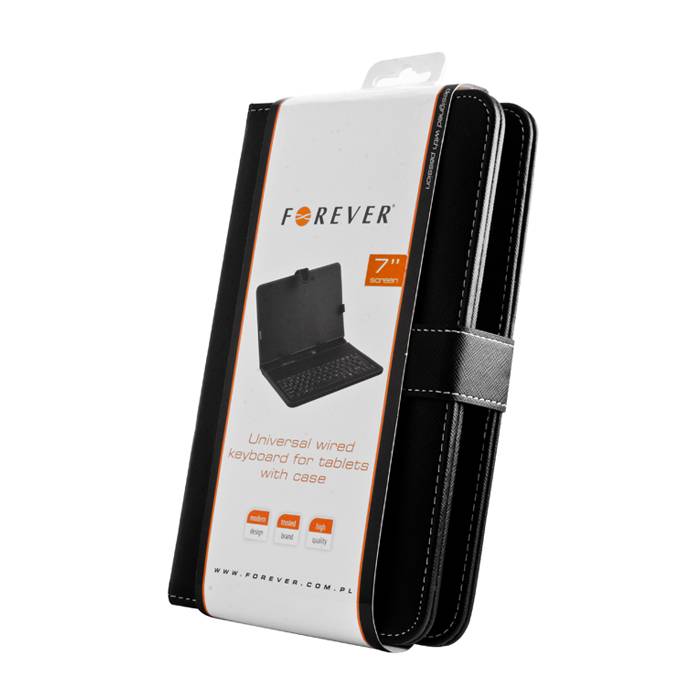 Case für 7" Tablet mit Tastatur und USB-Adaptern