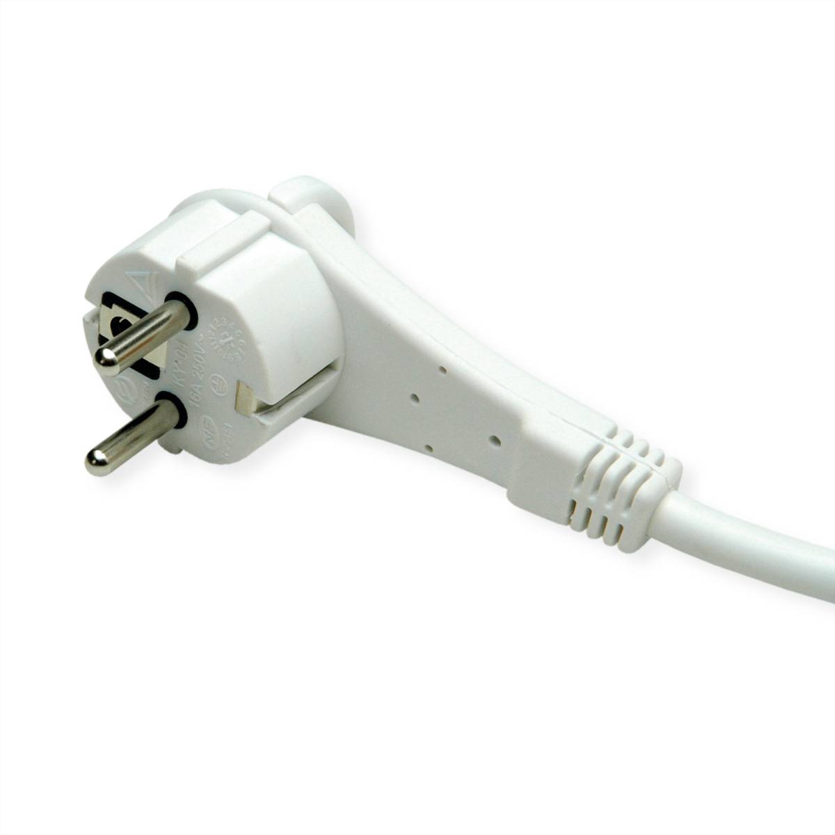 ROLINE 4-fach Steckdosenleiste mit Schalter, rund, USB-Charger A+C, blau, 1,5 m