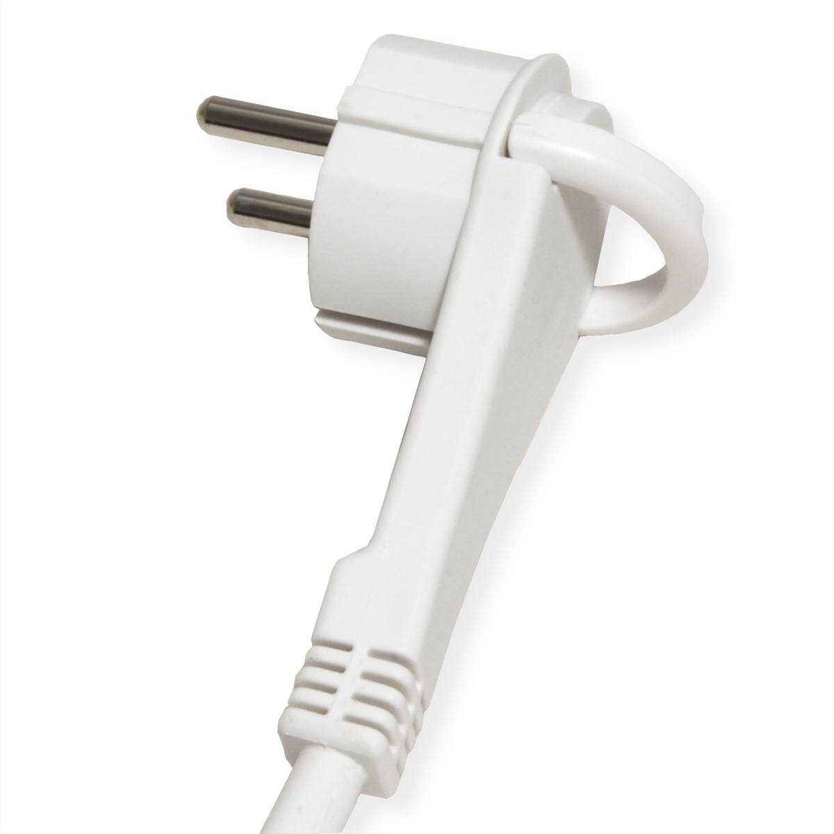 ROLINE 4-fach Steckdosenleiste mit Schalter, rund, UTE Version, USB-Charger A+C, blau, 3 m