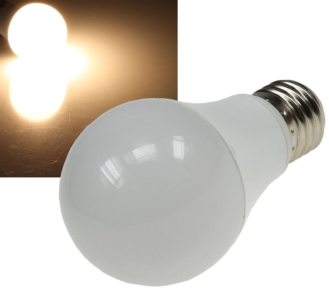 ChiliTec 21225 LED Glühlampe E27 "G70 AGL" warmweiß 3000k, 930lm, 230V/9W, 160°