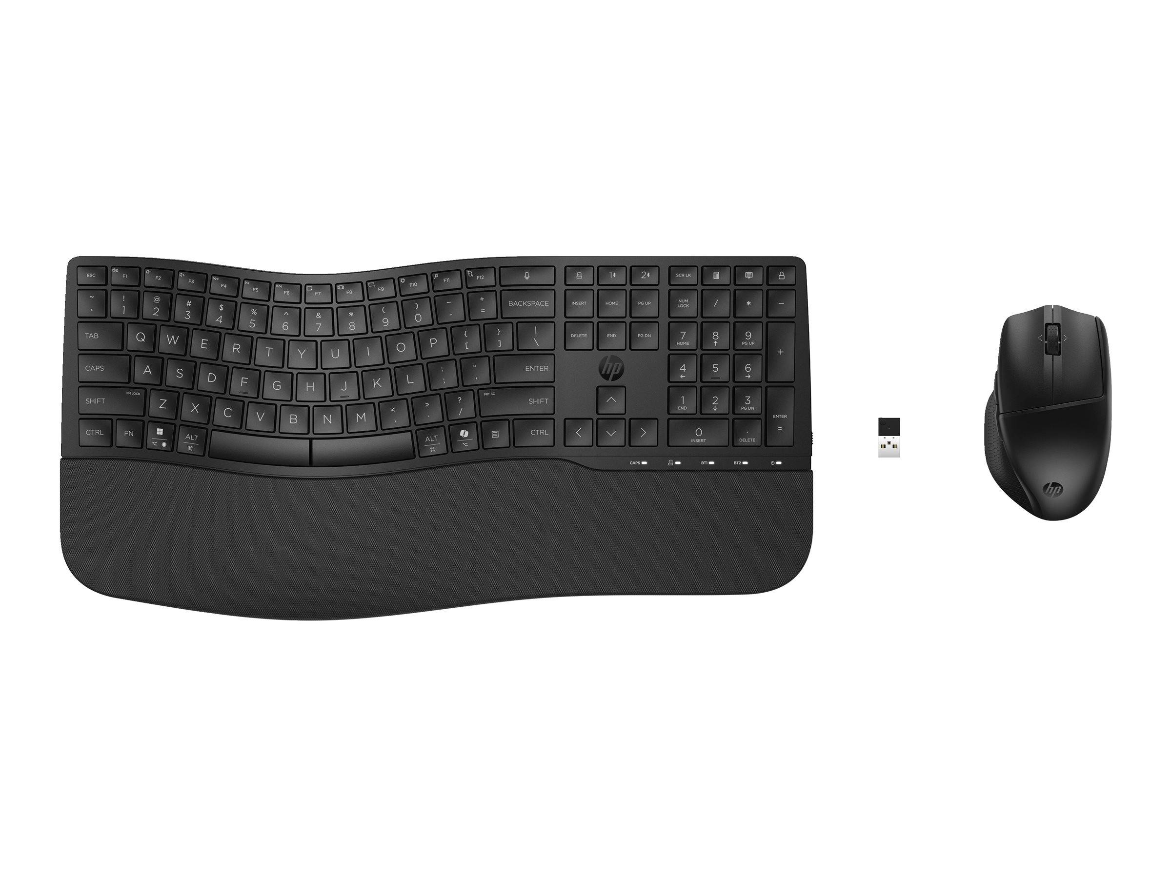 HP 685 - Tastatur-und-Maus-Set - dual mode, 3-zone layout, multi-device, 23 programmable keys, OS Auto-Detection, low pr