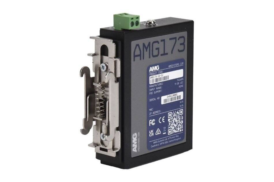 AMG Systems AMG173-1G-1V, Industrieller VDSL2 Ethernet Extender, 1 x 10/100/1000BT & 1 x VDSL2 RJ45-Port für UTP, Coax