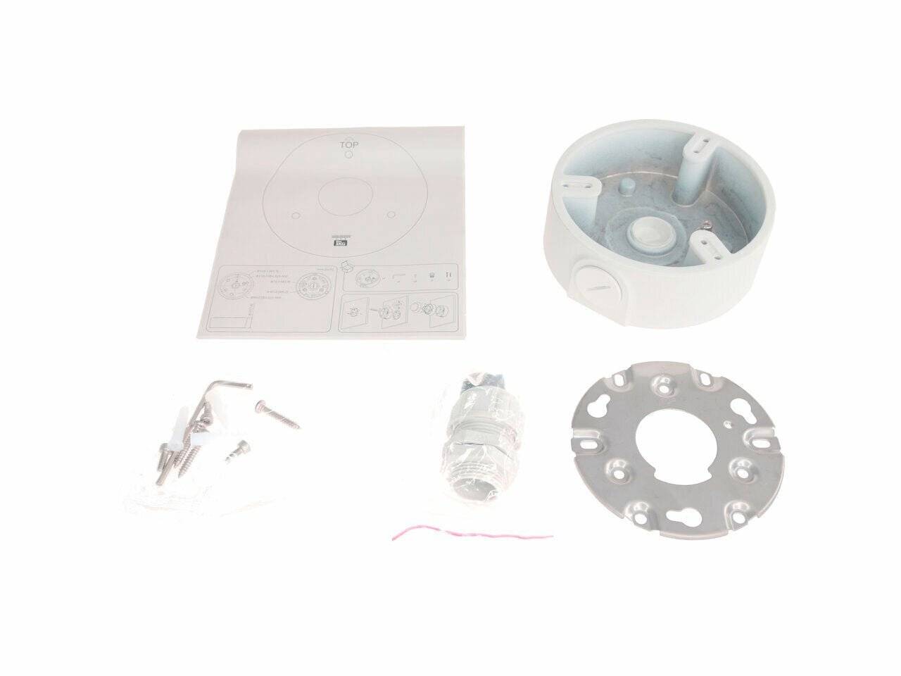 BWA-AB-197R BURG GARD, Anschlussbox für Dome Kameras mit G3/4" Gewinde für witterungsgeschützte Kabeldürchführung Einfa