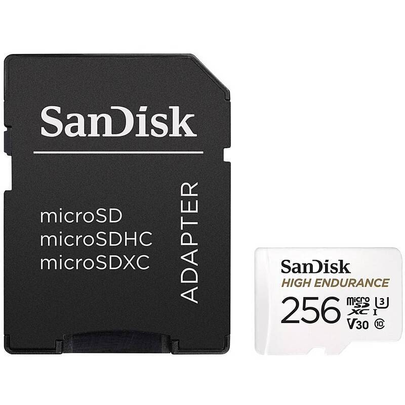 ABUS TVAC41131 microSD-Karte 256 GB + Adapter, Zubehörartikel, microSD-Karte | Kapazität: 256 GB | Anwendung: Videoüber