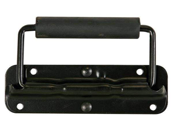 Velleman - HQAC1009 - Lautsprechergriff, mit Feder, schwarzes Metall, 140 x 40mm