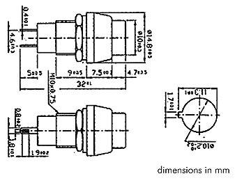 Velleman - R1384B - Druckschalter - Aus-Ein - Silberlegierung