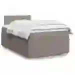 vidaXL Boxspringbett mit Matratze Taupe 120x190 cm Stoff vidaXL Boxspringbett mit Matratze Taupe 120x190 cm Stoff