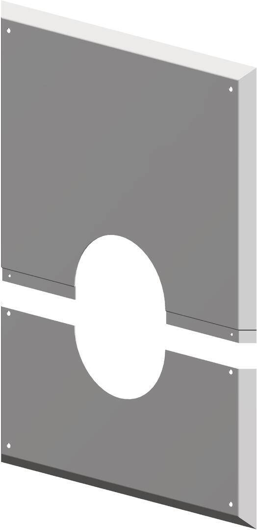 Atec Wandblende PolyTop geschlossen DN60/100