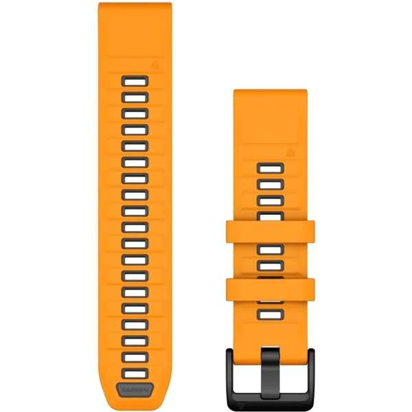 Garmin Ersatzarmband QuickFit 22mm Silikon Orange/Graphit