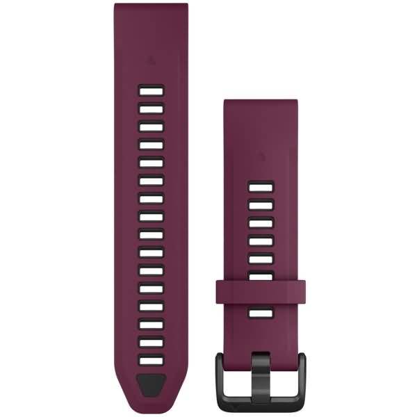 Garmin Ersatzarmband QuickFit 20mm Silikon Merlot/Graphit