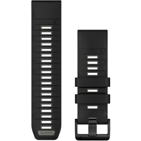 Garmin Ersatzarmband QuickFit 26mm Silikon Schwarz/Kieselgrau