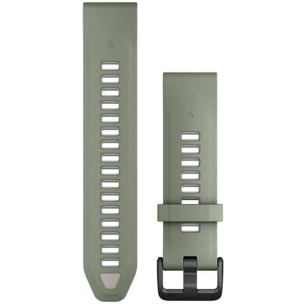 Garmin Ersatzarmband QuickFit 20mm Silikon Weidengrün/grau