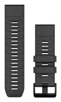 Garmin QuickFit-Armband 26 mm Silikon Graphit Mit diesen verstellbaren Schnellwechsel-Armbändern für deine kompatible Garmin-Uhr kannst du dich stet
