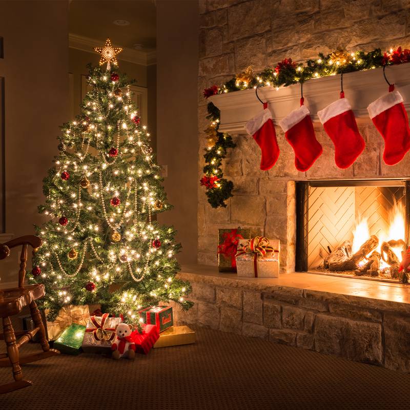 LED 120CM Künstlicher Weihnachtsbaum Tannenbaum Grün PVC Nadeln Dekobaum für Weihnachten-Dekoration mit Lichterkette, mit 340 Spitzen