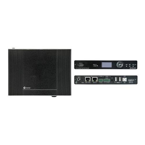KRAMER KDS-SW2-EN7 - 4K AVoIP-Encoder mit HDMI/USB-C Umschalter (4K@60Hz | 4:2:0 | Gigabit-Ethernet | PoE+)