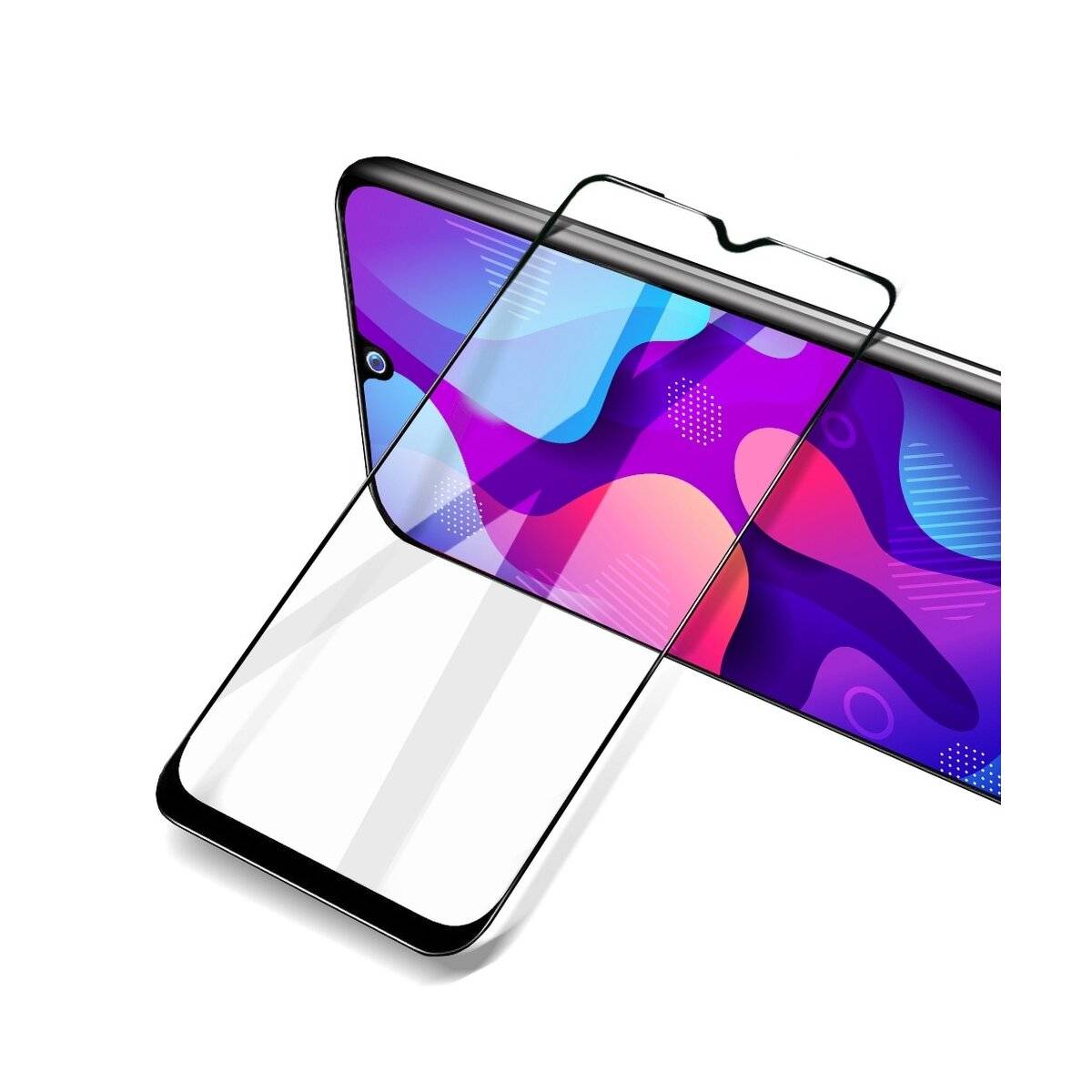 Full Covered Hybrid Glass kompatibel mit Xiaomi Redmi Note 14 Pro 5G Premium Tempered Glas Anti-Finger