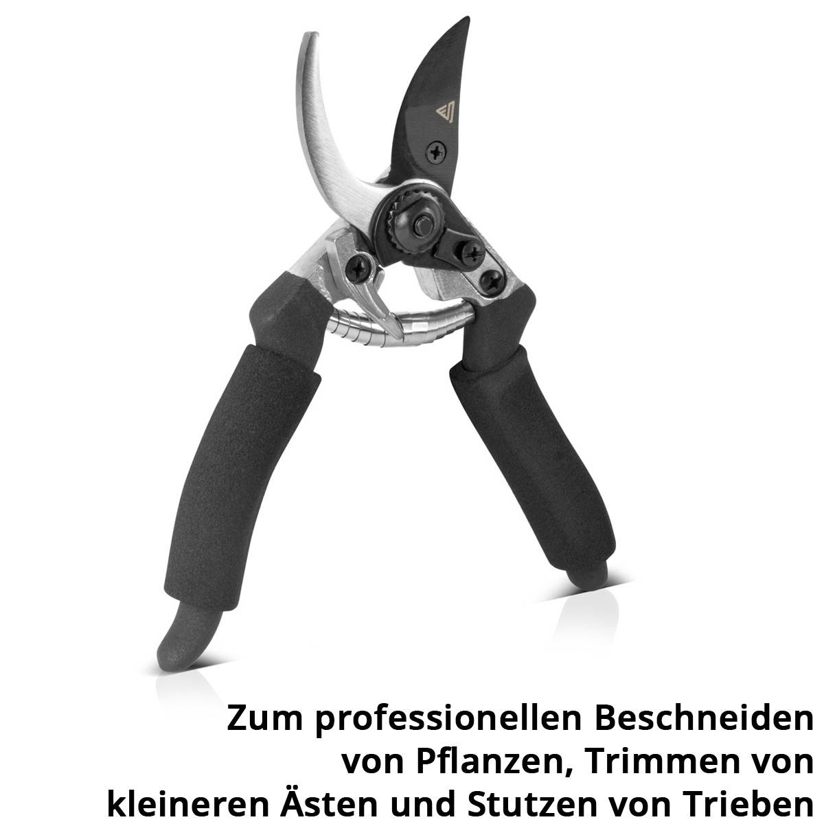 STAHLWERK Gartenschere aus Federstahl Rosenschere / Rebschere / Gärtnerschere