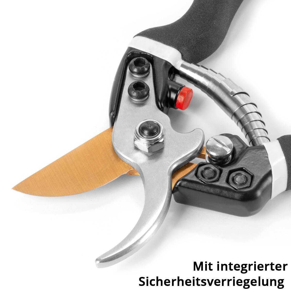 STAHLWERK Gartenschere aus Carbon-Stahl Rosenschere / Rebschere / Gärtnerschere