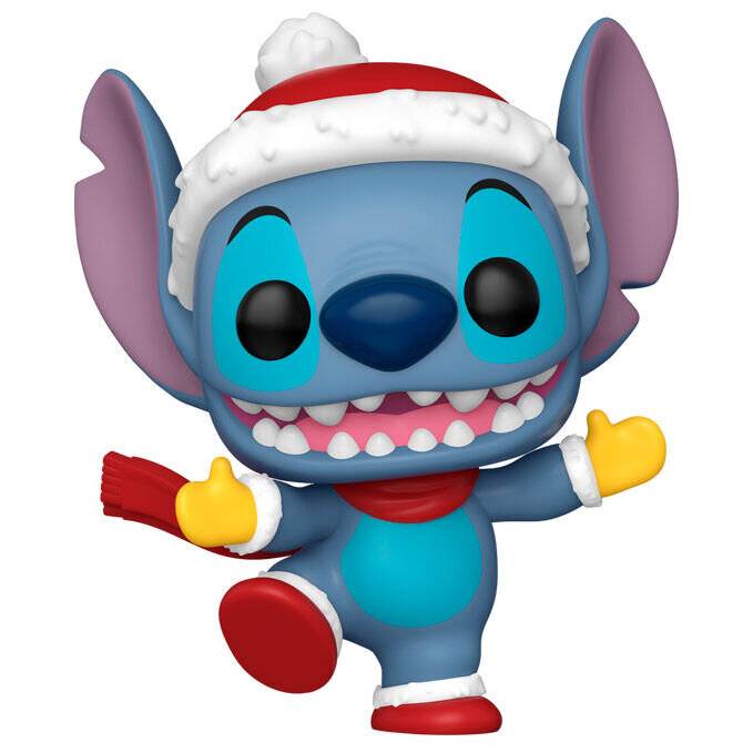 POP-Figur Disney Stitch mit Weihnachtsmannmü tze
