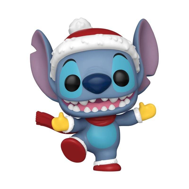 POP-Figur Disney Stitch mit Weihnachtsmannmü tze