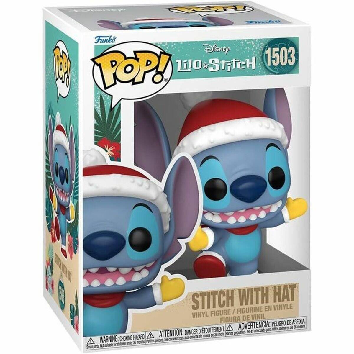 POP-Figur Disney Stitch mit Weihnachtsmannmü tze