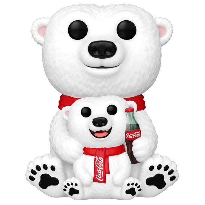 POP-Figur Coca-Cola Eisbä r mit Jungtier