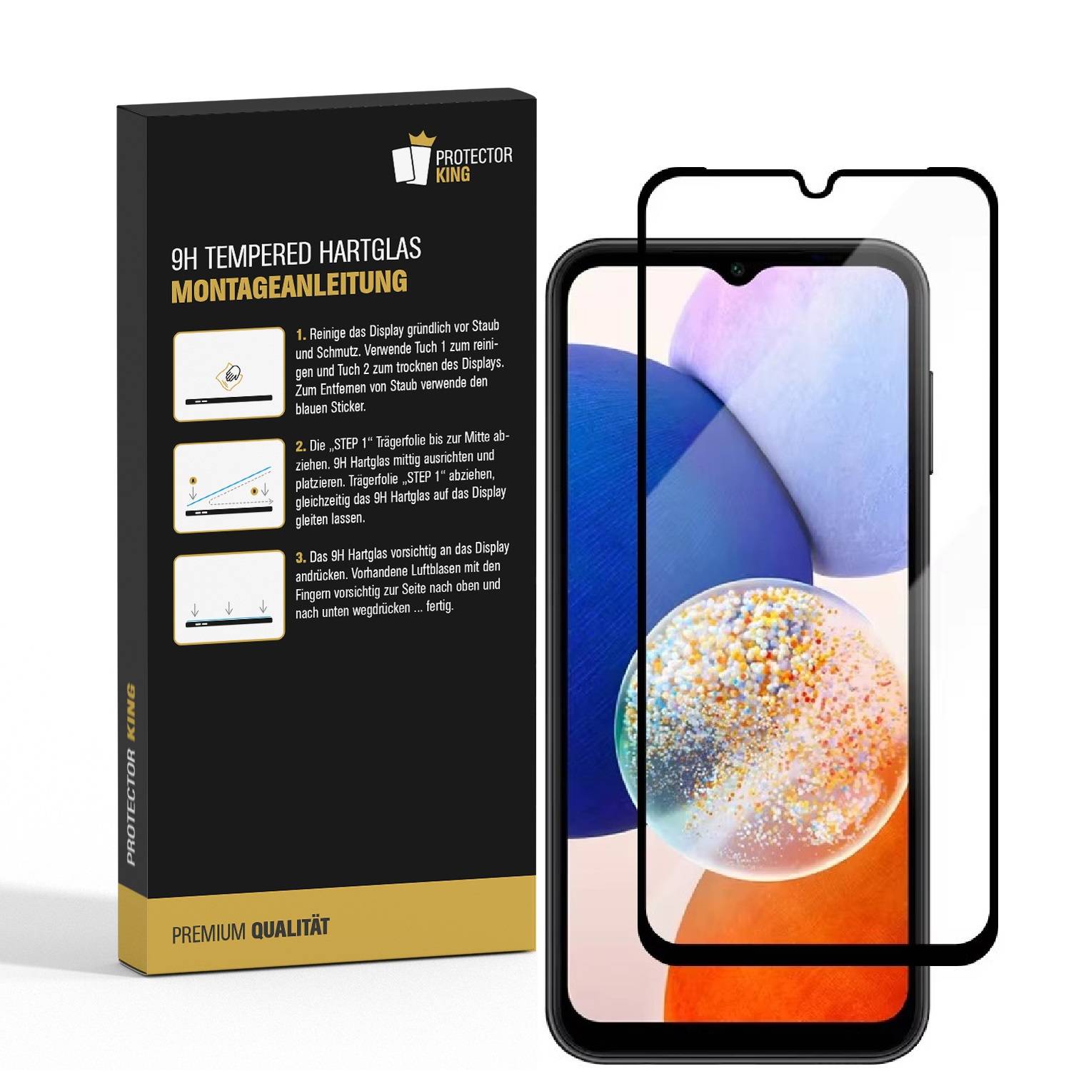 Kopie von 1x 9H Panzerglas für iSamsung Galaxy A15 3D KLAR echtes Tempered Glass Panzerfolie Displayschutz Schutzglas Hartglas Schutzfolie