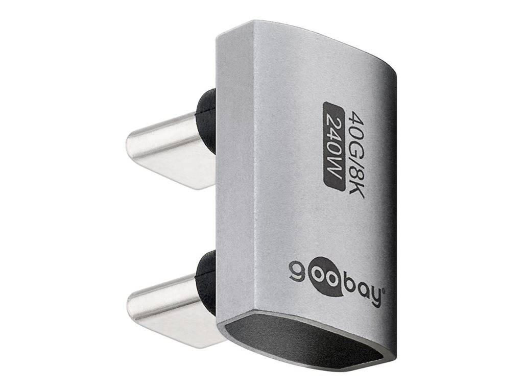 Wentronic goobay - USB-Adapter - 24 pin USB-C (M) gewinkelt zu 24 pin USB-C (M)