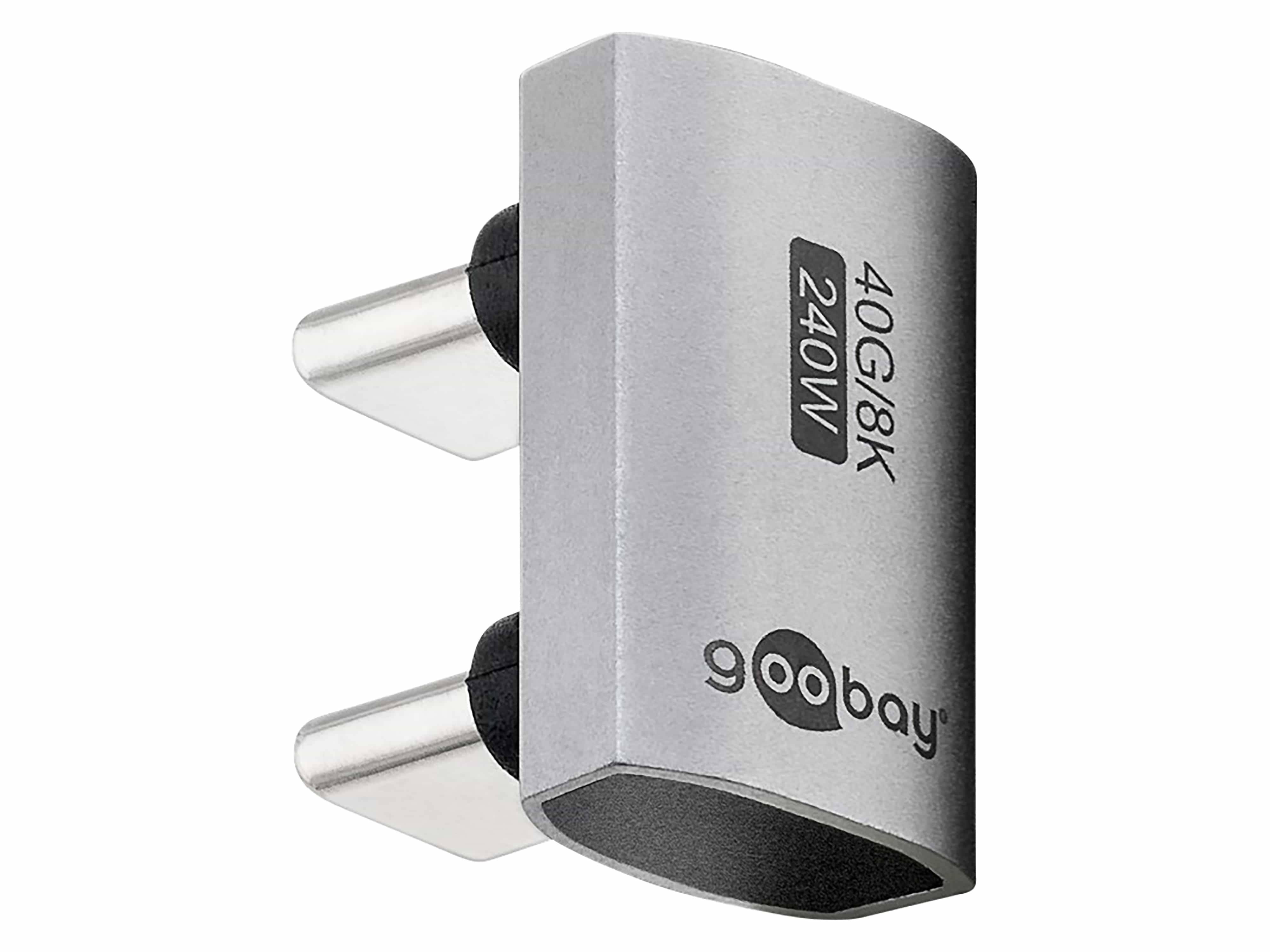 Wentronic goobay - USB-Adapter - 24 pin USB-C (M) gewinkelt zu 24 pin USB-C (M)