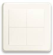 SHELLY Wandtaster Blu Wall Switch 4, 4-fach, 16 Aktionen