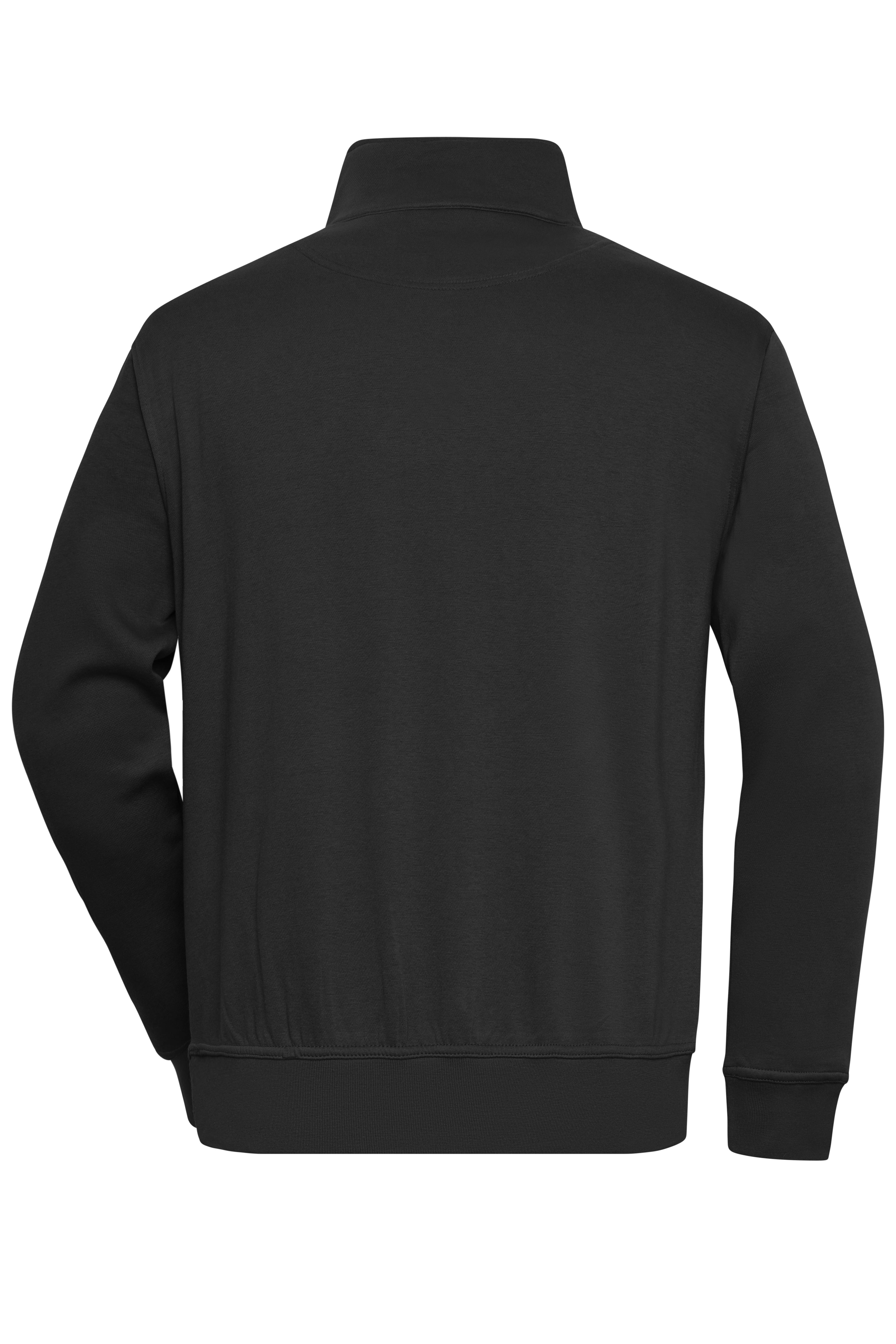 James & Nicholson® Workwear Half Zip Sweat JN831 Größe: 3XL Black