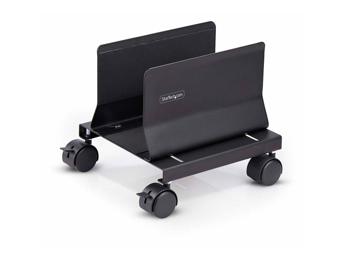 StarTech.com Computer Tower Cart Rolling CPU Caddy w/ Wheels, Adjustable
