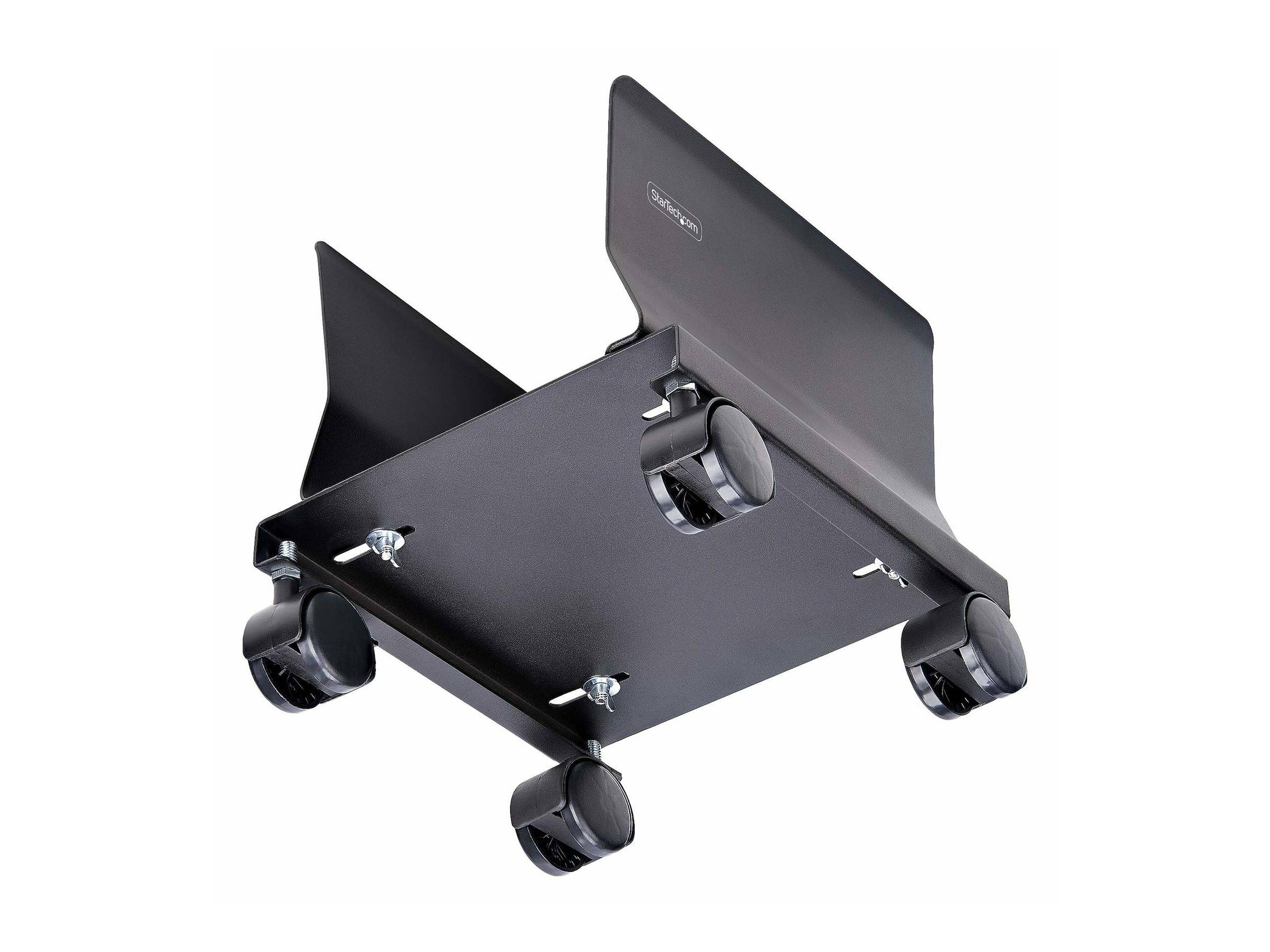 StarTech.com Computer Tower Cart Rolling CPU Caddy w/ Wheels, Adjustable