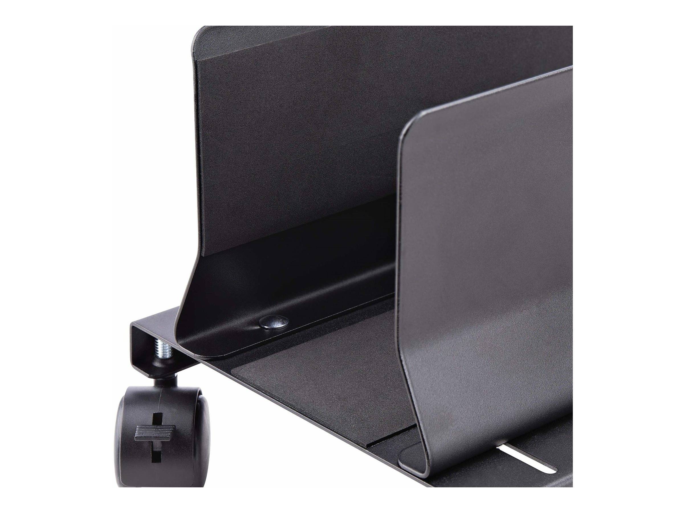 StarTech.com Computer Tower Cart Rolling CPU Caddy w/ Wheels, Adjustable
