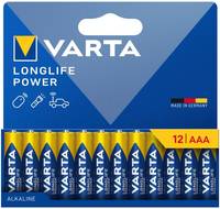 VARTA - Batterie LONGLIFE Power AAA NEU 12St. - Batterie - Micro (AAA)