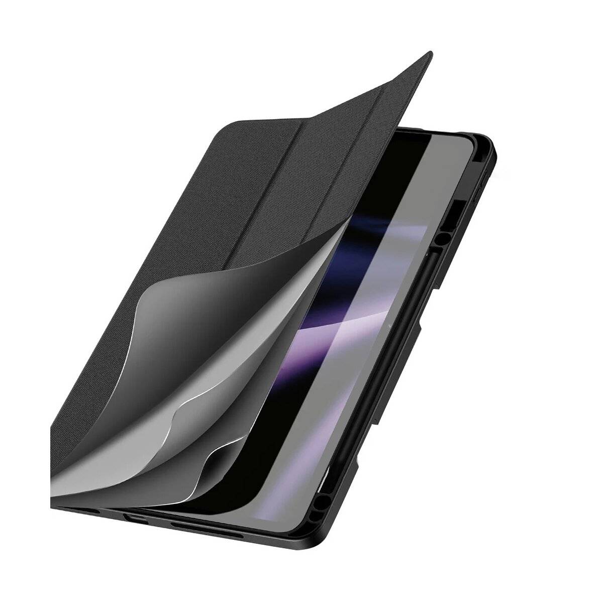 Klapphülle mit Stifthalter Tablet-Hülle kompatibel mit Xiaomi Pad Pro 12.1" Schwarz