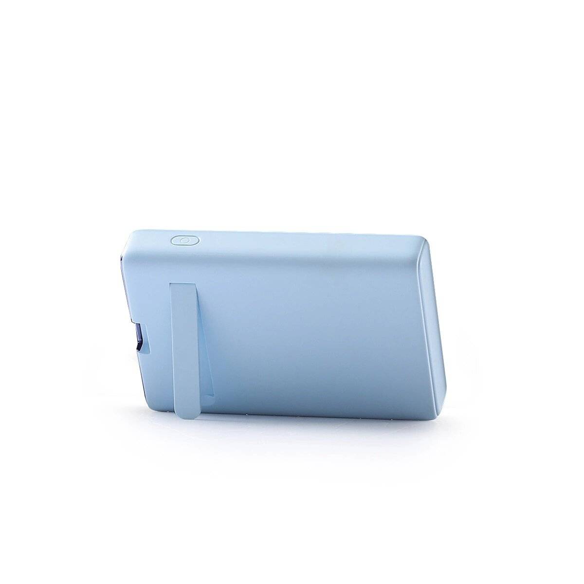 Powerbank JR-PBM01 magnetisch 10000 mAh 20 W mit Ständer + Kabel Kompatibel mit iPhone und USB-C Anschluss Blau