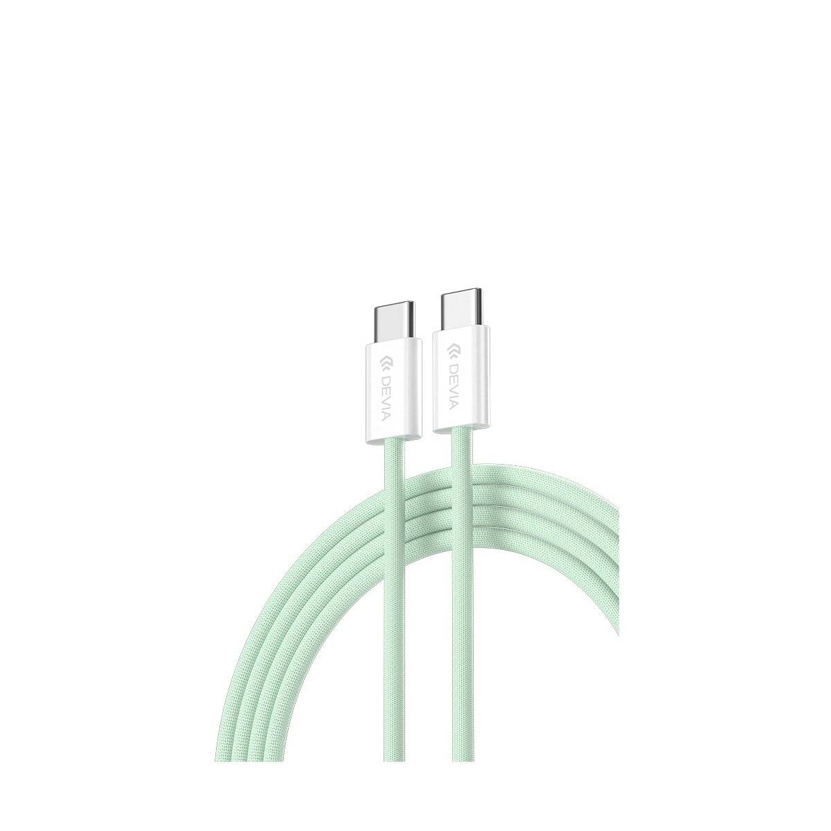 Ladekabel Smart EC325 PD USB-C - USB-C 1,0 m 60W 3A schwarz - Datenkabel 1 m Grün