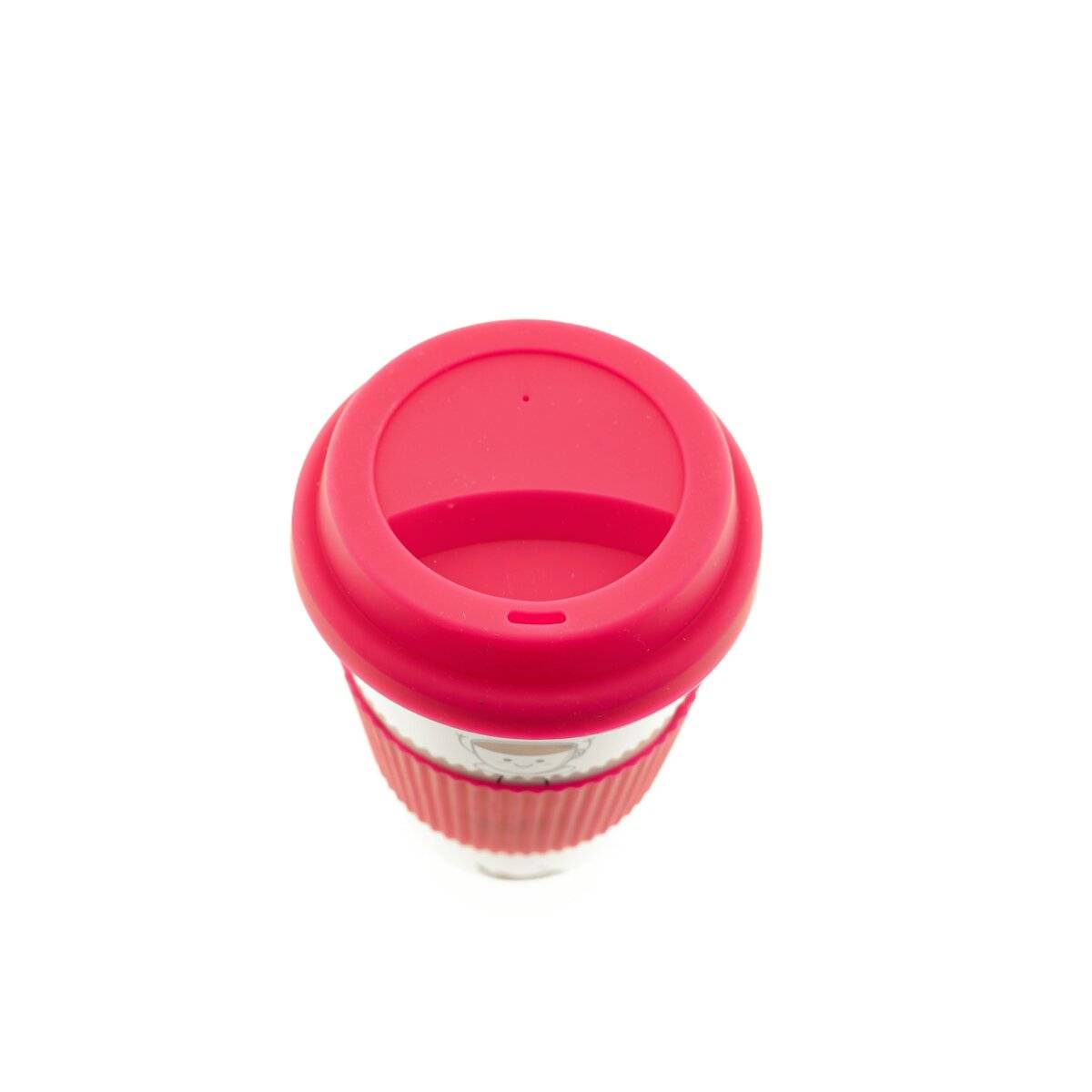 10er Set Kaffeebecher To Go, Porzellan Coffee to go Becher mit Deckel 250ml Pink
