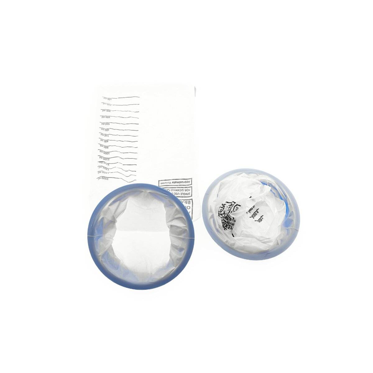 100 Stück Spuckbeutel 1500 ml, verschließbar Brechbeutel Spuckbeutel Auto, Brechtüte Reise, Spucktüte Flugzeug