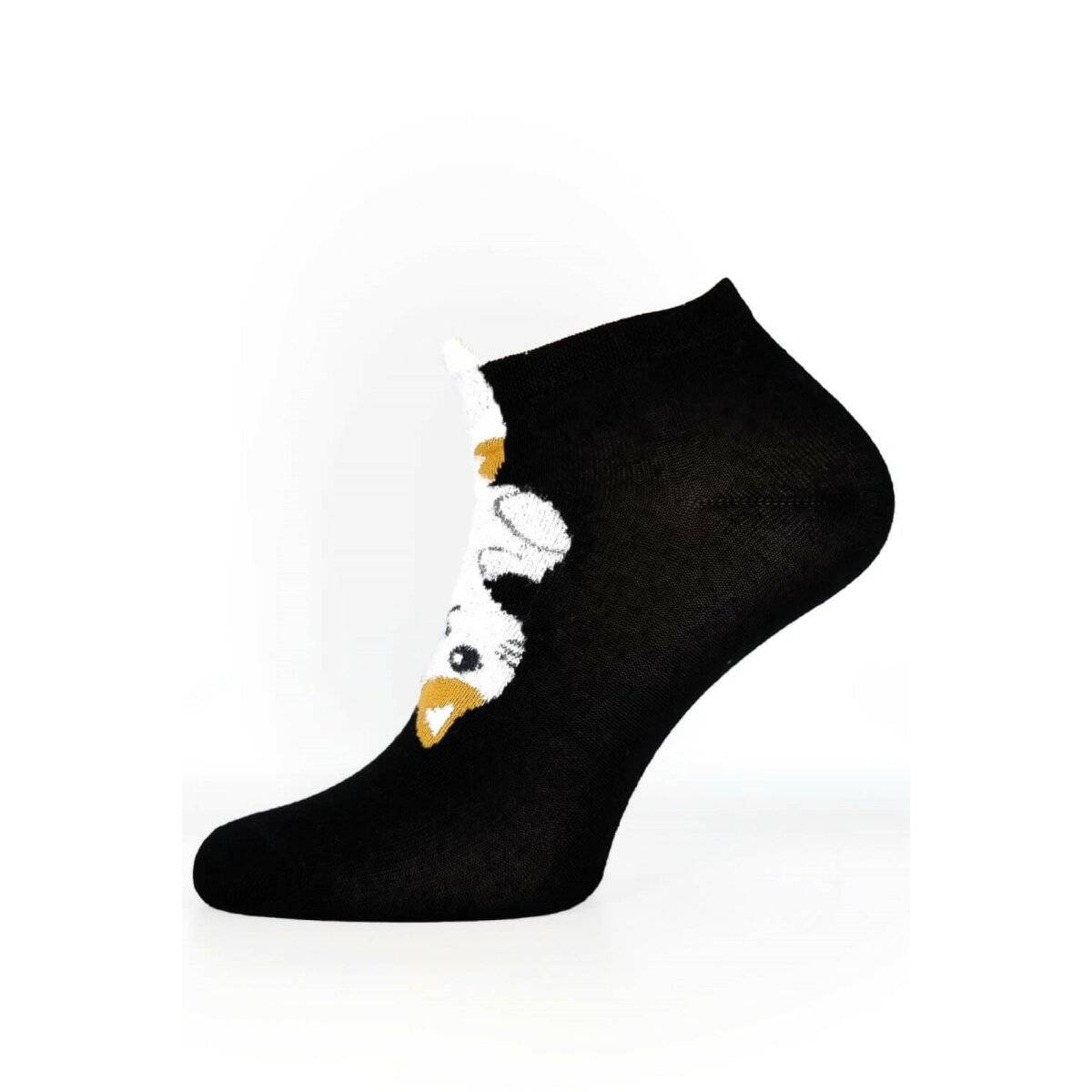 Kurze Socken mit Katzenmuster für Damen Freizeitsocken Schöne Tiersocken Schwarz 39/42