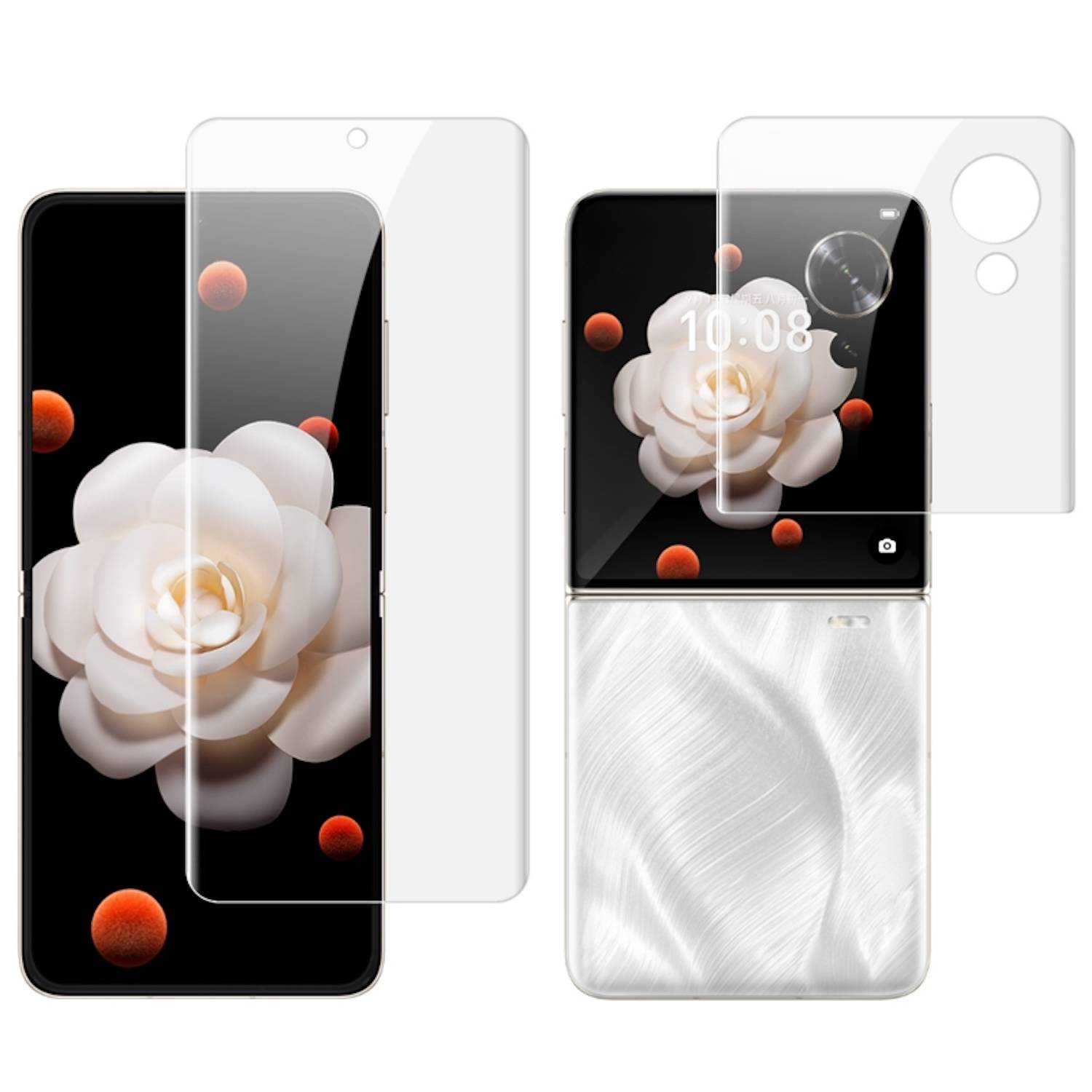 Für Honor Magic V Flip imak 4th Gen Hydrogel Display Schutzfolie Set
