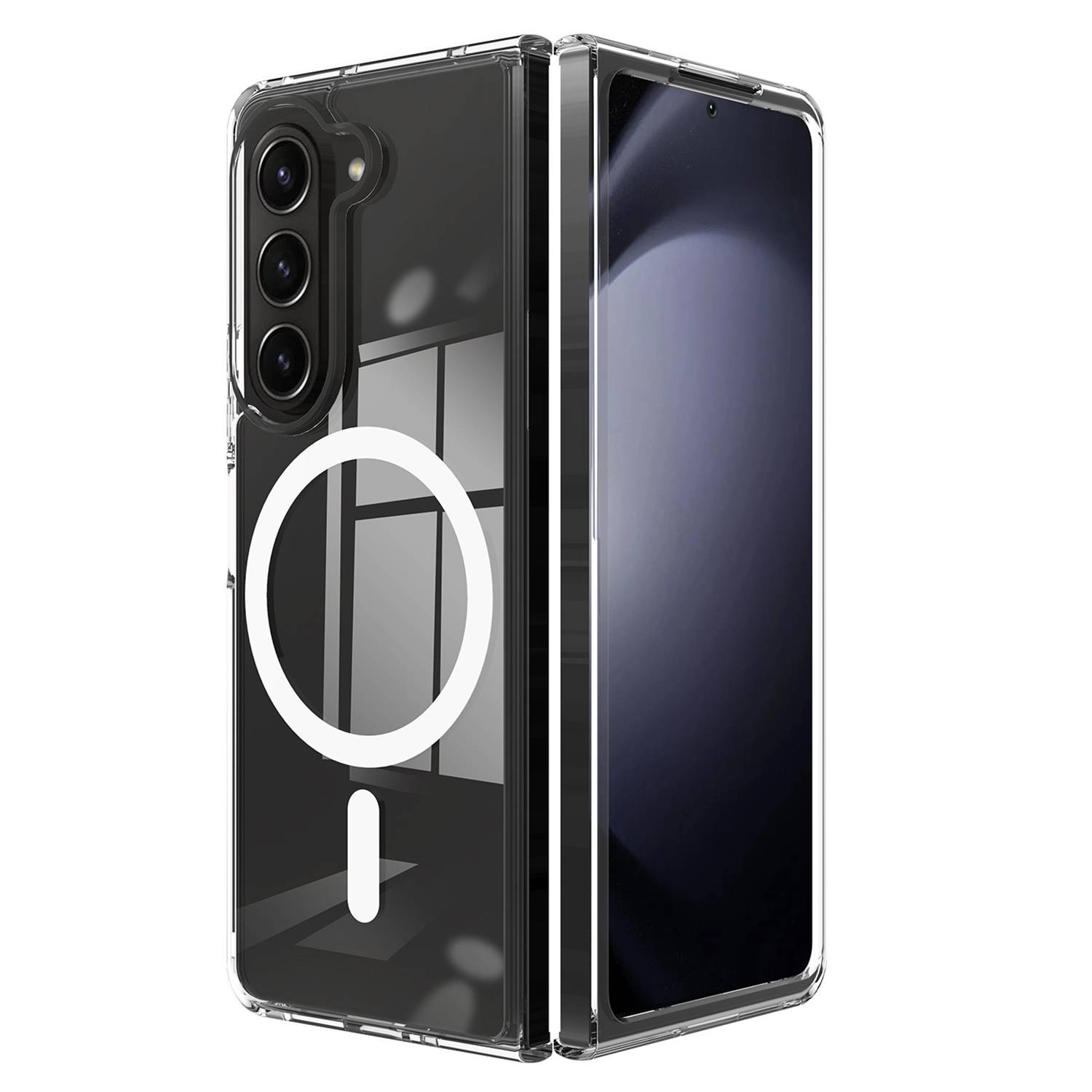 Für Samsung Galaxy Z Fold6 5G PC Magsafe Schutz Hülle Case Transparent