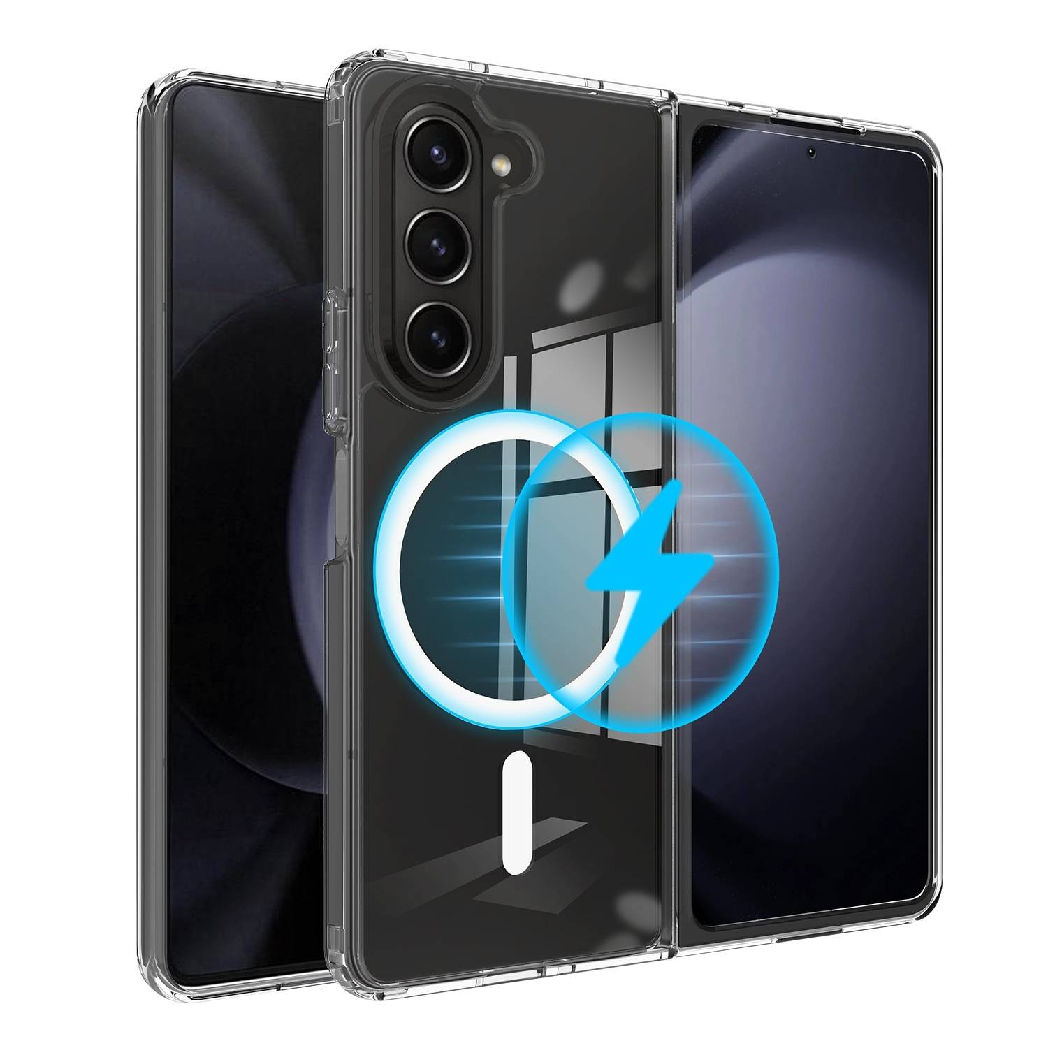 Für Samsung Galaxy Z Fold6 5G PC Magsafe Schutz Hülle Case Transparent