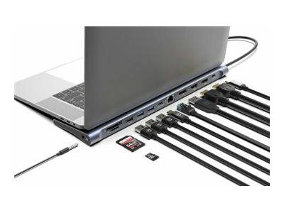 Manhattan 12-in-1 - Dockingstation - USB-C 3.2 Gen 1