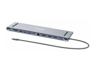 Manhattan 12-in-1 - Dockingstation - USB-C 3.2 Gen 1