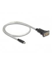 Delock Adapter USB Type-C zu 1 x Seriell RS-422/485 Stecker mit 6 Pin Terminalblock 5 V 0.5 6-polig